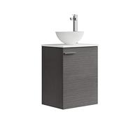 Baikal Mini, Bois Céramique Mélamine 16 métal, Cendre, Una Puerta TF