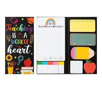 Bailinks Lot de 440 Sticky Notes autocollantes amusantes en forme d'animaux pour bureau, étudiants et enseignants,Note autocollante mémo,Fournitures scolaires et cadeaux créatifs (Professeur B)
