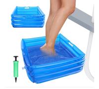 Bain De Pieds Gonflable Avec Pompe, Gonflable, Pliable, Portable