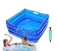 Bain De Pieds Gonflable | Pliable Gonflable Portable | Bac Pédiluve Pliable | pour L'Extérieur, Spa, Piscine, Échelle D'Entrée, Plage, Arrière-Cour, Camping, Voyage