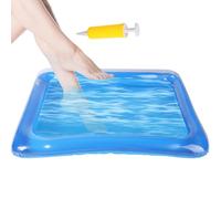 Bain de pieds portable - Système d'action de gonflage rapide, bassin de lavage en PVC haute capacité, pochette de trempage pour enlever la saleté extérieure, station de spa légère et pliable |