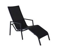Bain de soleil à bascule aluminium et toile - Relax Staxx - Graphite