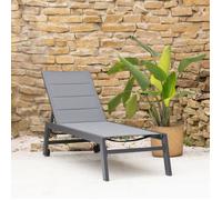Happy Garden Bain de soleil BARBADOS - textilène gris, aluminium gris anthracite