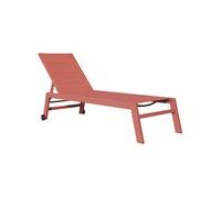 Happy Garden Bain de soleil Barbados Textilène & Aluminium Multi-positions Terracotta