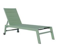 Bain De Soleil Barbados En Textilène Vert Sauge - Aluminium Vert Sauge Vert