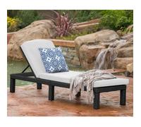 Bain de soleil - Chaise longue - Gris Sparkle - Résine imitation rotin - Dossier réglable - Confort optimal