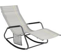 Bain de soleil, Design ergonomique, Meuble de jardin portable, GRIS CLAIR