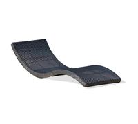 Bain de soleil en résine tresséee - noir