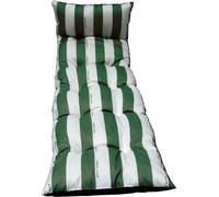 Bain de soleil Flocons Cancale JARDIN PRIVE, 180 x 56 x 10 cm, Vert, Polycoton 170 g/m², Déperlant
