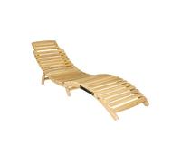 Bain de soleil pliant en acacia KOMODO
