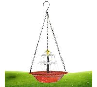 Bain d'oiseau solaire Bassin d'eau en cascade résistant aux intempéries