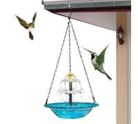 Bain d'oiseau solaire fontaine Fontaine d'eau suspendue pour bain d'oiseaux