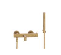 Bain/Douche Triverde + Kit Douchette/Flexible/Sup Or Brosse Robinetterie TRIVERDE - CRISTINA ONDYNA TV18096P