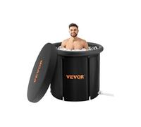 VEVOR Baignoire gonflable Bain froid portable 85 x 75 cm 330 L pliable avec couvercle pour sportifs