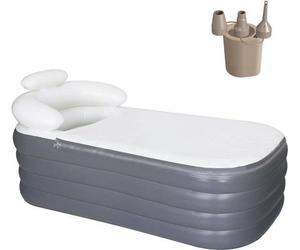 Bain gonflable pour adultes avec appui-tête et porte-gobelet