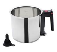 GSW Bain-marie 16 cm 1,5 L – double paroi et réservoir – induction – acier inoxydable
