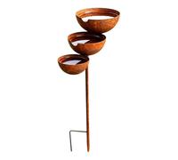 Bain Oiseaux Pour L'Extérieur Décoration Extérieure en Cascade Antirouille | Abreuvoir pour abeilles de collecte d'eau de pluie Pour Cour Pelouse Paysage Plate-Bande Colibri