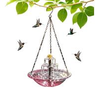 Bain Solaire pour Oiseaux d'Extérieur Abreuvoir pour colibris de jardin