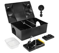 Bait Station Rat Set Bait Box Box Jardin Souris Piège Souris avec Snap Trap Rat Bait Box Rat Bait Station Rat Piège Enfant Pet Safe Petigi