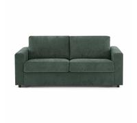 BAÏTA Canapé Droit Convertible Express 140 cm SOCCA Tissu (Vert)