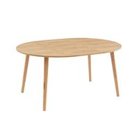 BAÏTA Table Extensible Oracle placage chêne 120 à 160cm