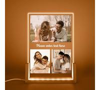 Baixtuo Cadeau Fete des Meres Personnalisé Cadre Photo pour Maman - Idee Cadeaux Fête des Mères - Cadre Fete des Meres Original - Cadeau Maman Anniversaire - Lampe Personnalisée avec Photo