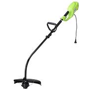 BAKAJI Débroussailleuse électrique 1 000 W 7 300 TR/Min diamètre Coupe 35 cm Tondeuse à Gazon avec Double poignée antidérapante Tondeuse Jardin avec bandoulière et Fil Nylon de 6 m Inclus