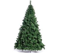 BAKAJI Grand Sasso Sapin de Noël Super épais pin Vert, Base Croix en métal, Pliable, très Haute qualité, Montage Facile avec Branches à greffer (240 cm)