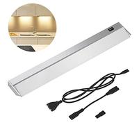 BAKAJI - Lampe d'éclairage sous-meuble cuisine, longueur 90 cm, barre 90 LED 15 W, blanc naturel 4000 K, haute luminosité 1200 lm, spot slim, pour meubles en aluminium avec abat-jour orientable