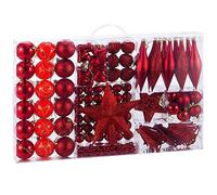 BAKAJI Lot de 102 étoiles pour Sapin de Noël - Multicolore - Taille Unique