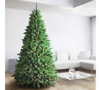 Bakaji Marilleva - Arbre de Noël écologique vert, 180 cm, en PVC, base en fer en forme de croix, avec 732 branches à crochet très touffues à feuilles anti chute