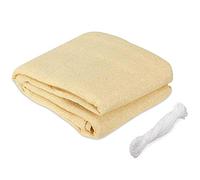 BAKAJI Vela 2832416 Voile d'ombrage Triangulaire Haute résistance Protection UV 90% Terrazzo avec Clips Beige 4 x 4 x 4 m