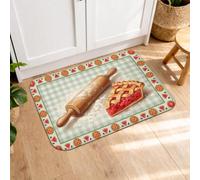 Baked with Love - Tapis de cuisine pour sol, style rustique vintage, rembourré, confortable, lavable, pour éviers de cuisine et buanderie, 40,6 x 61 cm