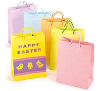 Baker Ross AF2623 sacs-cadeaux pastel - paquet de 10, sacs-cadeaux d'anniversaire parfaits pour les cadeaux de fête, les cadeaux de Noël ou de Pâques