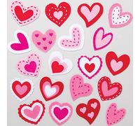 Baker Ross AT556 cœurs en feutrine (Paquet de 100) - Loisirs créatifs de St Valentin pour enfants