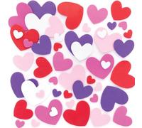 Baker Ross Autocollants en Mousse - Lot de 300, Autocollants Enfants pour la Saint Valentin (FC447)