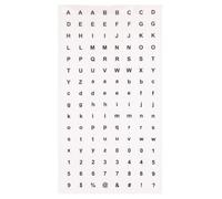 Baker Ross Autocollants lettres et chiffres transparents (lot de 1 000) - Décorations de loisirs créatifs pour enfants