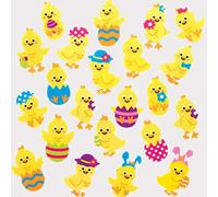 Baker Ross Autocollants poussins de Pâques en feutrine (Paquet de 100) -Loisirs créatifs enfants, AT438