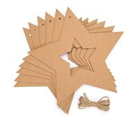 Baker Ross AV836 Couronnes en forme d'Etoile en Carton - Lot de 10, Base pour Couronne, Faites vos Propres Décorations, Loisirs Creatifs de Noel pour Enfants