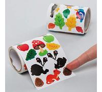 Baker Ross AX286 Autocollants De Fête De Récolte Pailleté - Pack De 600, Autocollants Pour Enfants, Idéal Pour Les Projets D'Art Et D'Artisanat De Noël