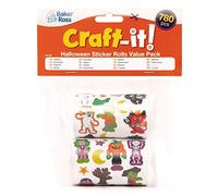 Baker Ross AX455 Autocollants À Thème D'Halloween - Pack De 760, Autocollants Pour Enfants, Idéal Pour Les Projets D'Art Et D'Artisanat De Noël, Idéal Pour La Fabrication De Cartes Et Le Scrapbooking.