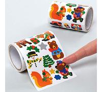 Baker Ross AX461 Autocollants De Bois Hivernale - Pack De 680, Autocollants Pour Enfants, Idéal Pour Les Projets D'Art Et D'Artisanat De Noël, Idéal Pour La Fabrication De Cartes Et Le Scrapbooking.