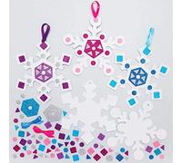 Baker Ross AX479 Kits De Décorations Flocons De Neige À Assortir - Paquet De 8, Loisir Créatifs Pour Enfants Et Adultes