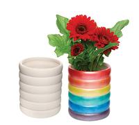 Baker Ross AX722 Jardinière en céramique Arc-en-Ciel - Boîte de 2