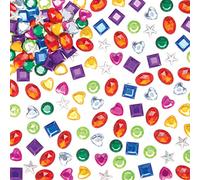 Baker Ross Bijoux Autocollant Auto Adhésifs Acryliques - Lot de 800, Loisirs Créatifs pour Enfants (AW976), 10mm de diamètre