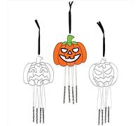 Baker Ross Carillons Attrape Soleil motif Citrouilles - Lot de 3, Loisirs Créatifs Enfants (FX248)