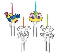 Baker Ross Carillons Attrape Soleil motifs Oiseaux - Lot de 4, Loisirs Créatifs Enfants (FC691)