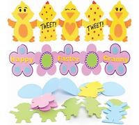 Baker Ross Cartes en forme d'Accordéon motif Pâques - Lot de 10, Fournitures de Loisirs Créatifs pour les Enfants (FC132)