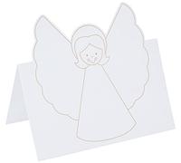 Baker Ross Cartes pop-up Anges pré-imprimées que les enfants pourront colorier et personnaliser (Lot de 8)