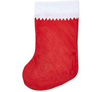 Baker Ross Chaussettes de Noël en feutrine rouge (Lot de 3) - Loisirs créatifs et décorations de Noël pour enfants